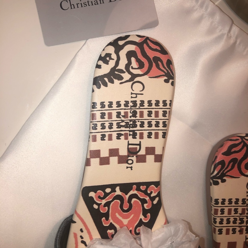 Authentic Christian Dior Dway Multi color Slides - Picture 6 of 9
